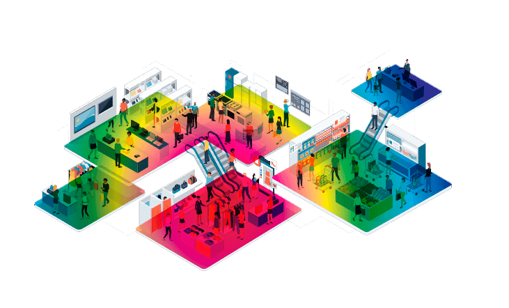 Mapa de calor, conexiones wifi en linkup-ca app
